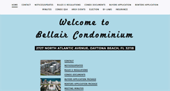 Desktop Screenshot of bellaircondominium.com