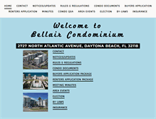 Tablet Screenshot of bellaircondominium.com